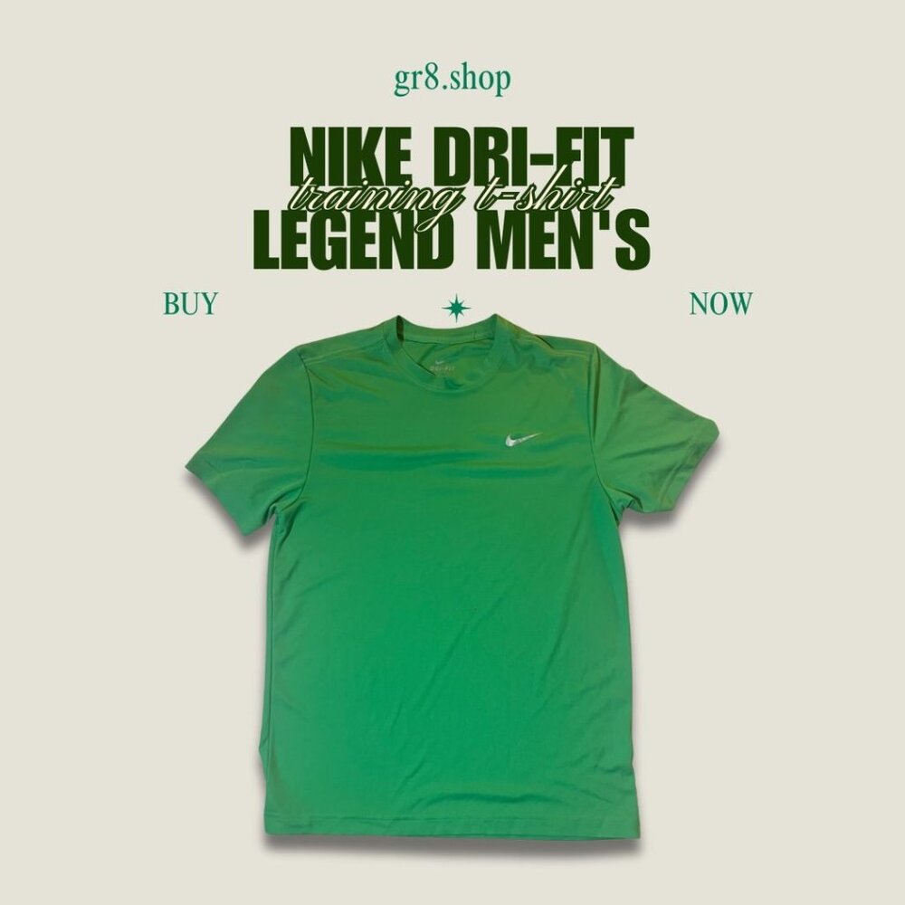 Nike Dri-Fit Legend Mens Training T-Shirt Green Size M